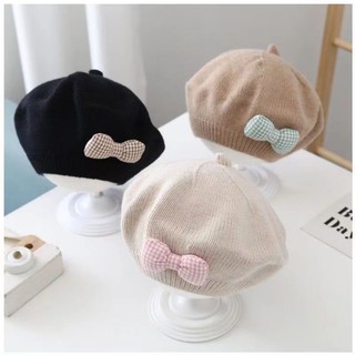 Mũ nồi đan len siêu dễ thương thời trang thu đông phong cách hàn quốc cho bé gái