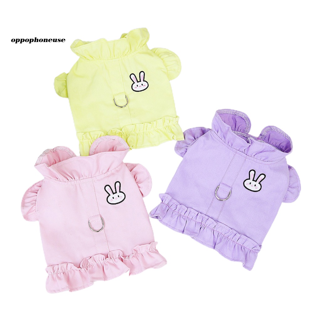 OPPO Áo Sát Nách Vải Cotton Phối Ren Mềm Mại Thời Trang Mùa Xuân Cho Cún Cưng