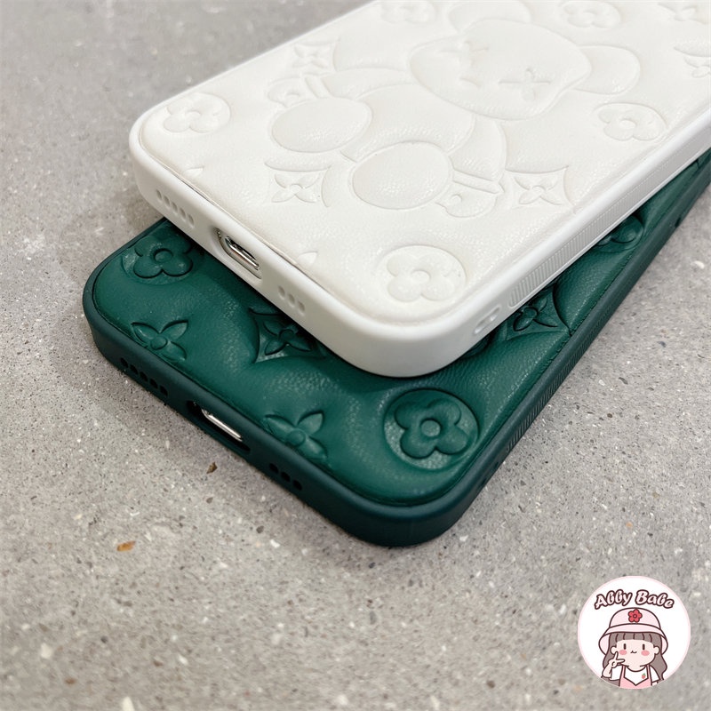 Ốp Điện Thoại Da Giả Viền TPU Dẻo In Hình Kaws Sang Trọng Chống Bụi Cho IPhone 14 Pro Max 13 12 11 Pro Max