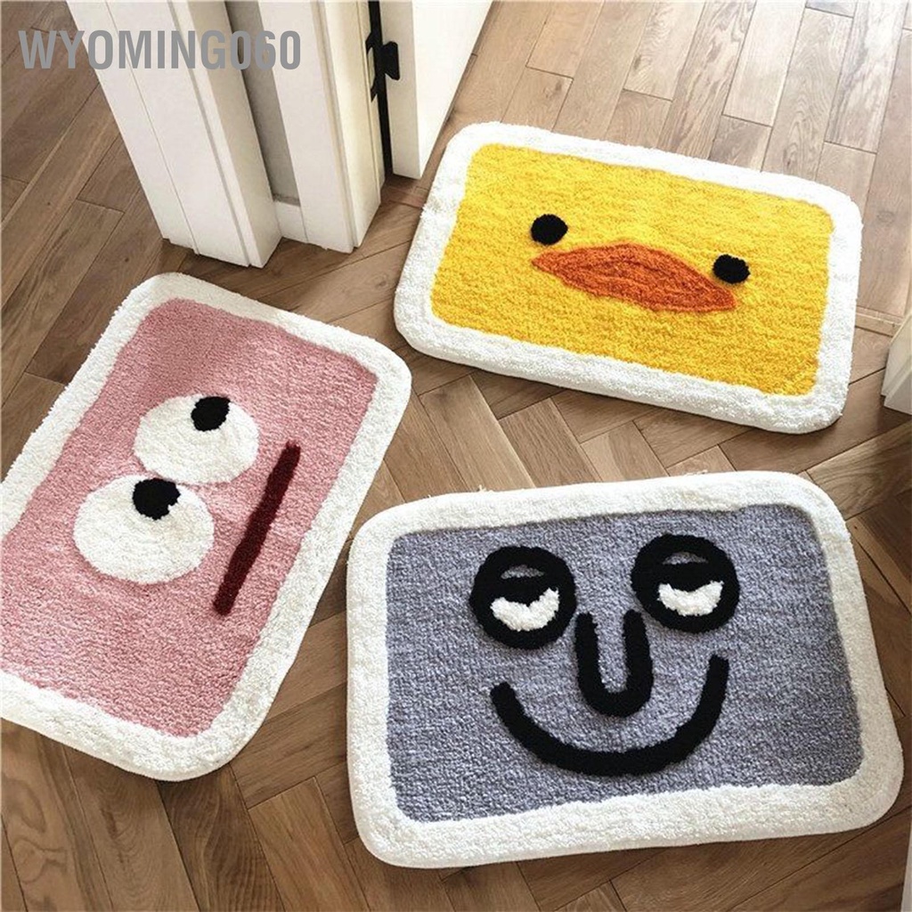 [Hàng Sẵn] Thảm Nhà Tắm Thảm Chống Trơn Trượt Cửa Thảm Phòng Ngủ Dễ Thương Thảm Cửa Hộ Gia Đình Hút Chăn Nước Thảm Sàn Nhà Tắm【Wyoming060】