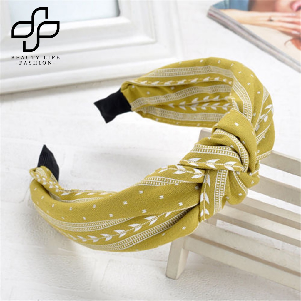 Băng Đô Thắt Nút Chéo Bằng Vải Thoải Mái Quyến Rũ Mặc Hàng Ngày