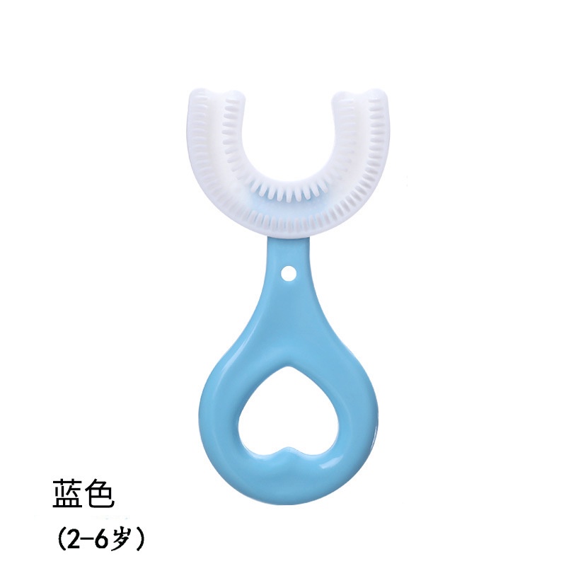 Bàn Chải Đánh Răng Silicon Lông Mềm Hình Chữ U Cho Bé Xyxb074