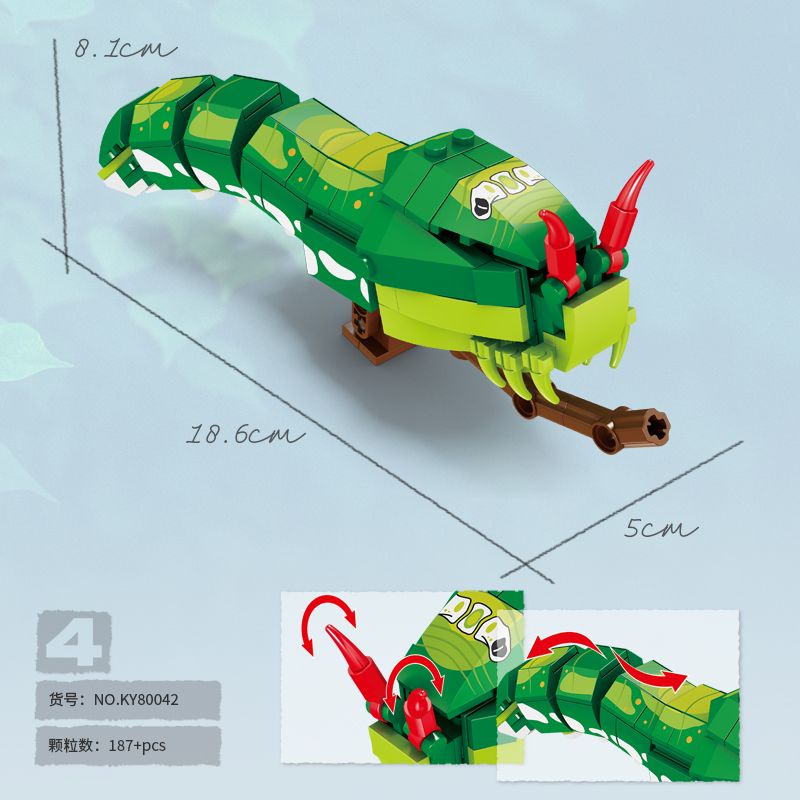 Bộ Đồ Chơi Lắp Ráp Lego Hình Côn Trùng 3D Cho Bé