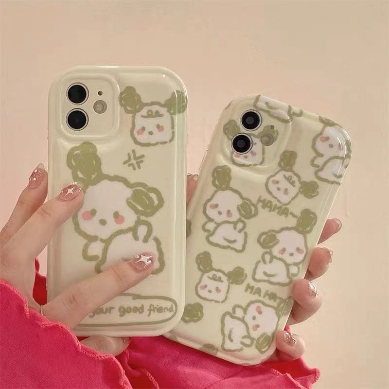 ✅Ốp Điện Thoại Mềm Trong Suốt Hình Cún Hoạt Hình Dễ Thương Cho iPhone 14 / 13promax 12 / 11 xr / xs / 8 7Pin 6P7Y