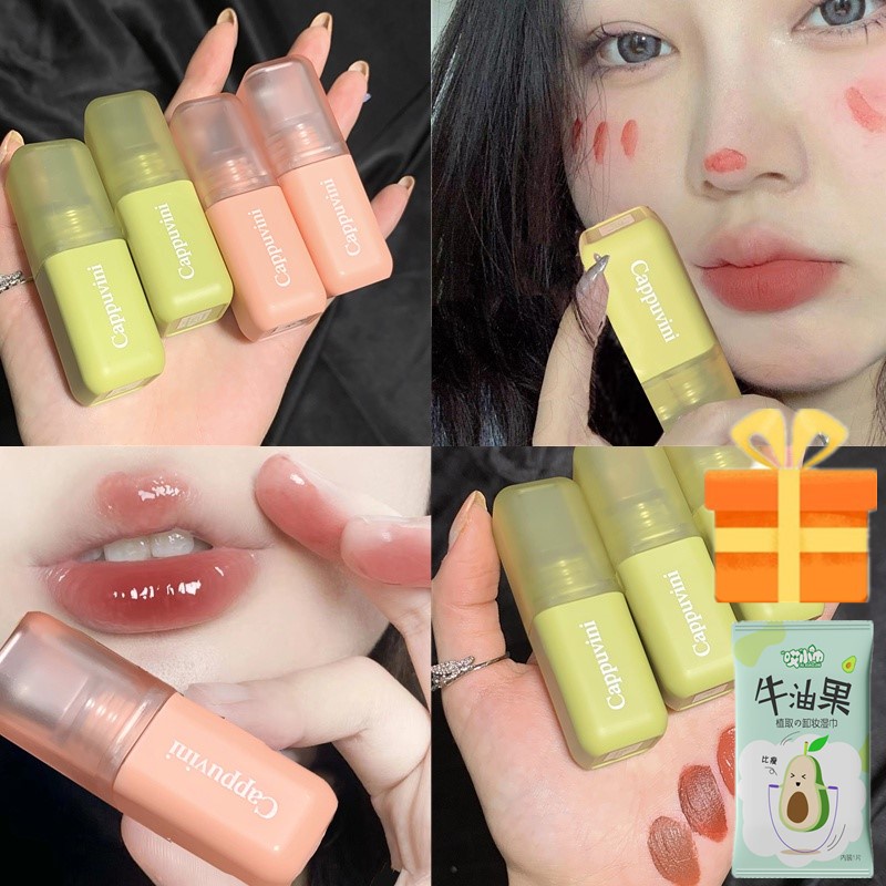 Son Bóng Dưỡng Ẩm Môi Căng Mọng Cappuvini Lấp Lánh Sáng Bóng Có 6 Màu Tùy Chọn