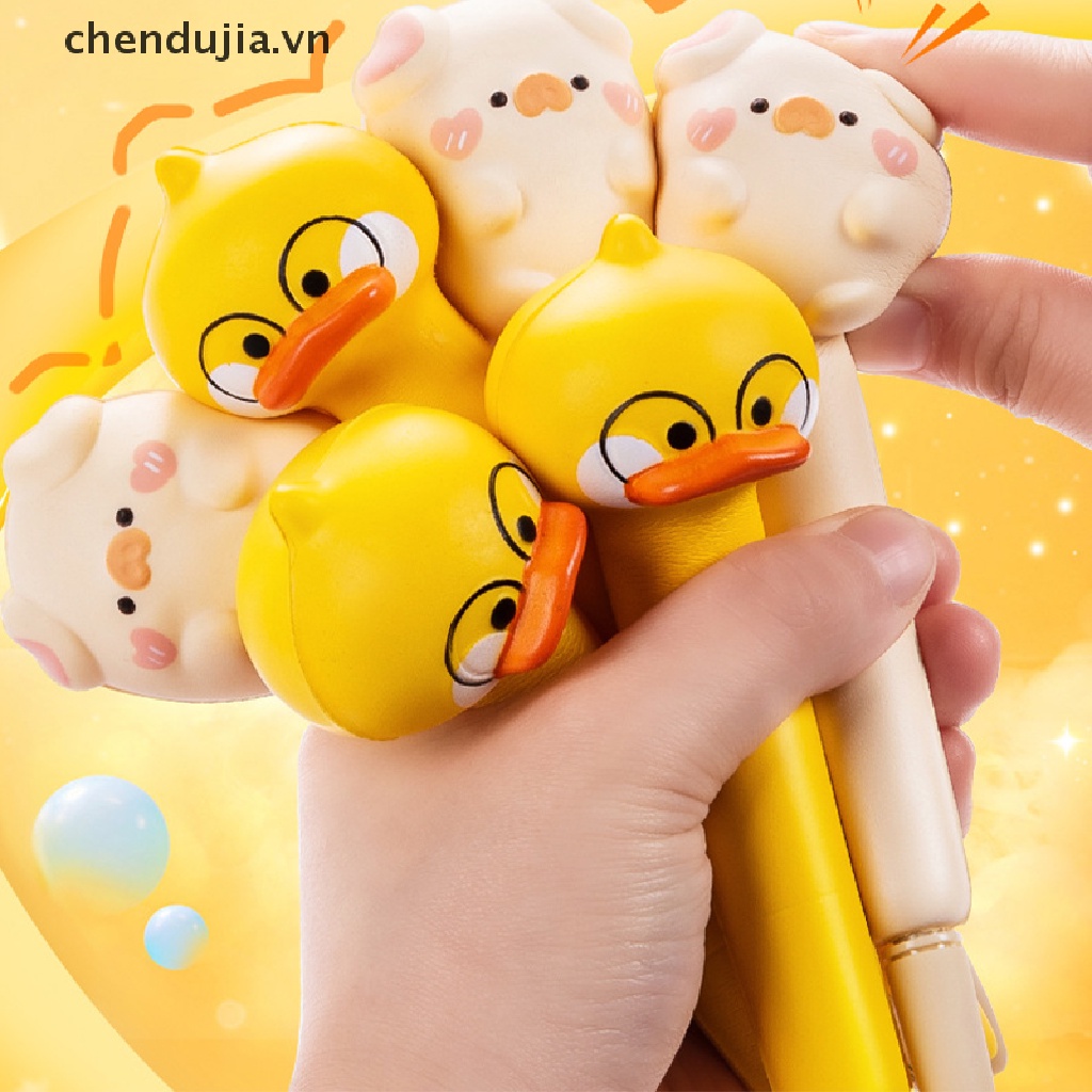 DUJIA 1pcs Slow Rebound Creative Deion Neutral kawaii gel pens Antistress Squeeze Fidget Toy Stress Relief Squishy Toys for kids VN