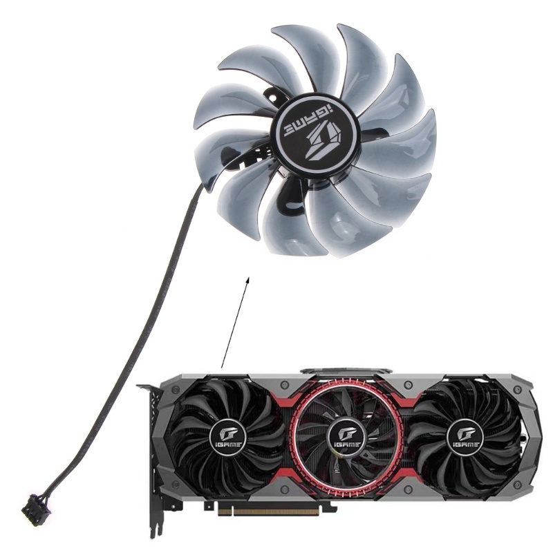 Quạt Làm Mát 89 / 75mm 4Pin Nhiều Màu Sắc RTX 2060 2070