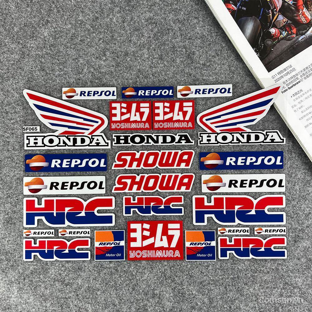 Nhãn Dán Phản Quang Trang Trí Mũ Bảo Hiểm Xe Mô Tô Honda CBR HRC