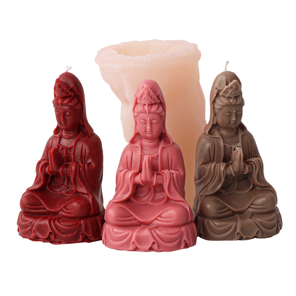 Khuôn Làm Nến Thơm Diy Hình Nữ Thần Phật Giáo