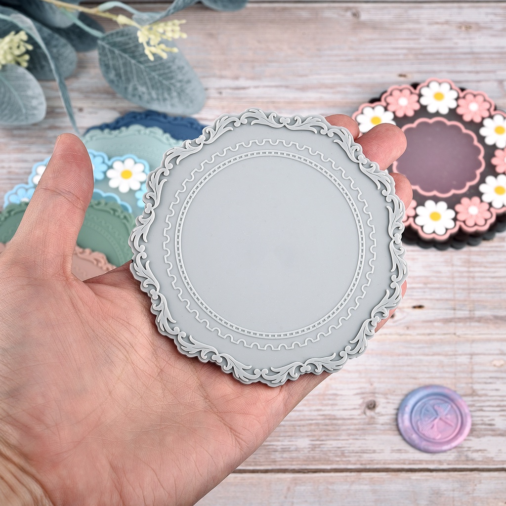 Mềm silicone niêm phong sáp destencil sáp niêm phong niêm phong cho DIY đám cưới bên niêm phong sáp niêm phong ủng hộ