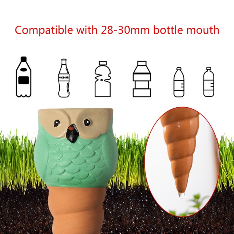 Set 4 Vòi Tưới Cây Tự Động Hình Cú Hoạt Hình Đa Năng Cho Người Lớn Và Trẻ Em