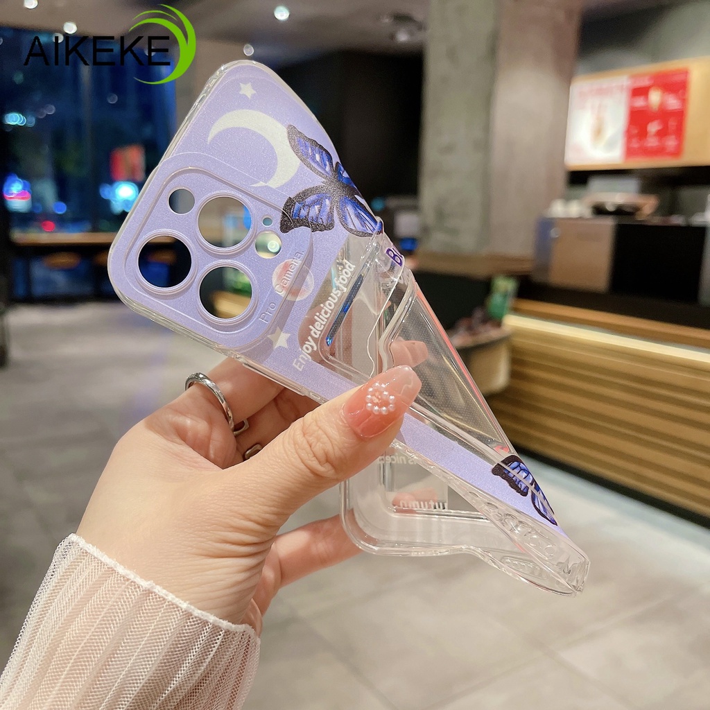 Ốp Điện Thoại Dẻo Họa Tiết Bươm Bướm & Hoa Tulip Kèm Ngăn Đựng Thẻ Cho Samsung Galaxy J7 J6 J5 J4 Plus Prime J2 Prime J7 + J6 + J4 + Grand Prime