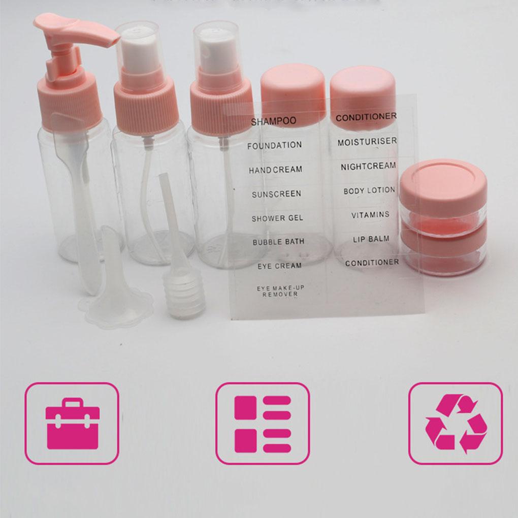 Set 11 Chai Rỗng Chiết Mỹ Phẩm Mang Đi Du Lịch Tiện Lợi