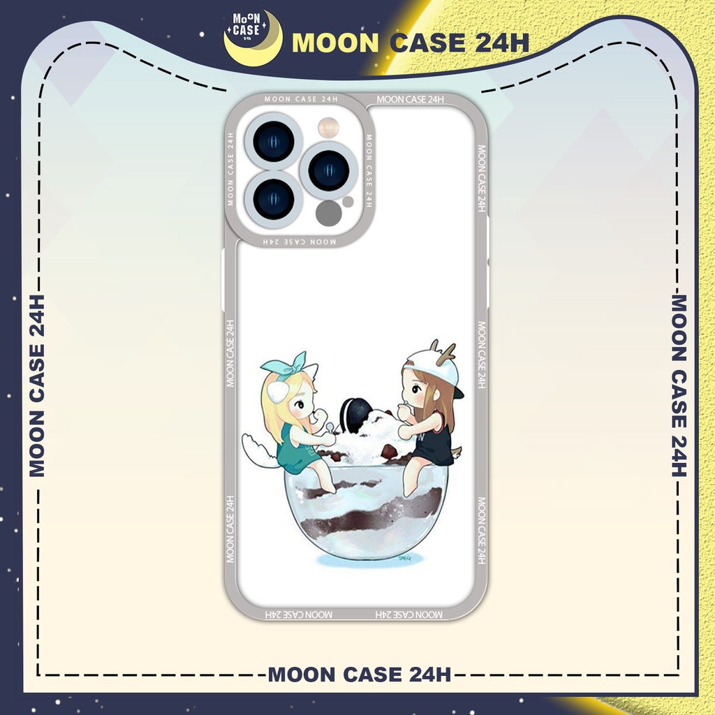 Ốp lưng iphone MOON CASE 24H KPOP Ca Sĩ Taeyeon SNSD Ăn Kem ip 8/x/xs/xs max/11/12/13/14pro/plus/promax
