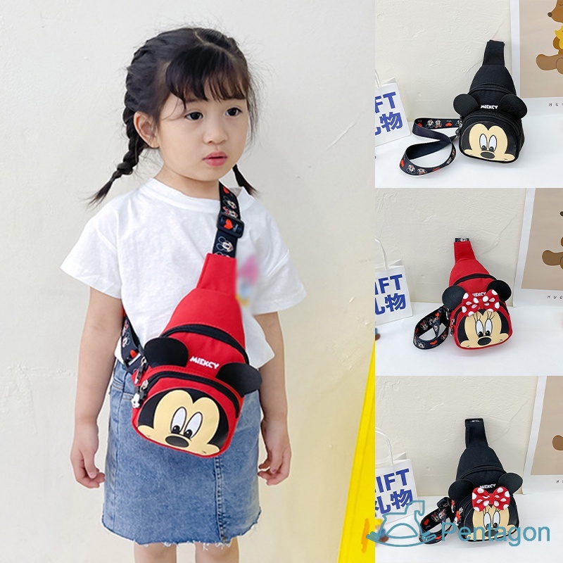 Túi Đeo Chéo Ngực / Đeo Vai Họa Tiết Hoạt Hình 3d Thời Trang Cho Bé
