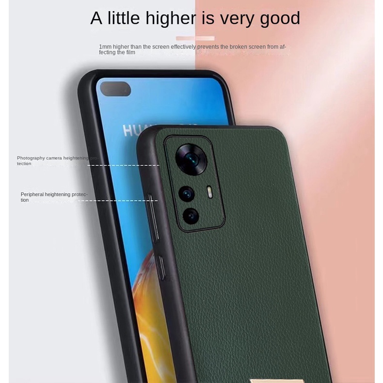 Ốp Điện Thoại Da Pu Siêu Mỏng Màu Trơn Chống Sốc Cho Xiaomi 12T K50 Ultra