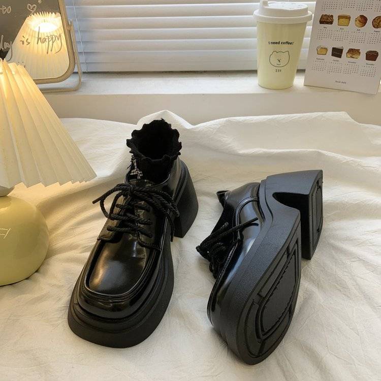 UOUO giày cao gót đế vuông Giày Sandal Cao Gót Mũi Vuông dép Dày Không Thấm Nước Cho Búp Bê Barbie MLZ041203