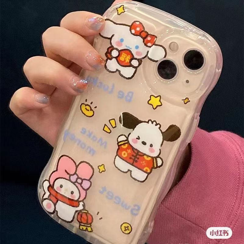 ✅Ốp Điện Thoại Trong Suốt Họa Tiết Hoạt Hình Sanrio Cho iPhone13 14promax 12 / 11 Xr 8Plus ZDA1
