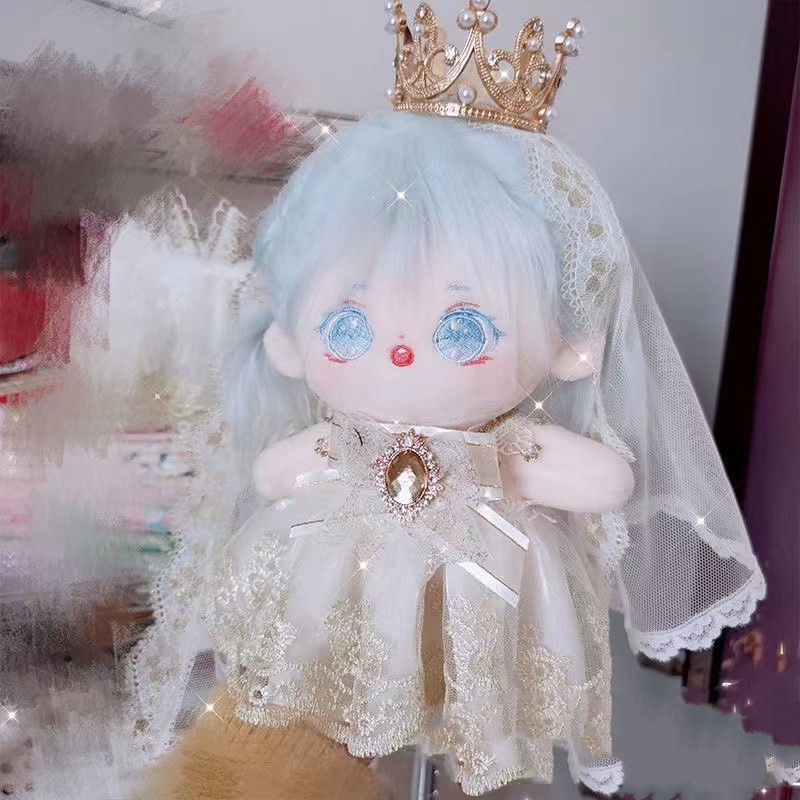 Bộ Sưu Tập Búp Bê Em Bé Bằng Vải Cotton 20cm Đính Kim Cương Thủ Công Không Có Búp Bê