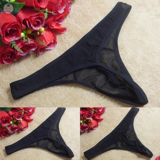 Men See Through Mesh Panties Underpants G-String T-Back Thong Briefs Underwear