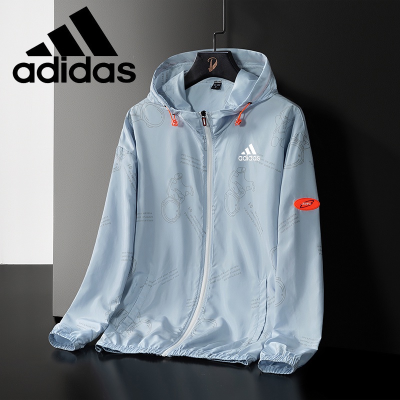 Áo Khoác Chống Nắng Adidas Mỏng Thoáng Khí Nhanh Khô Có Thể Điều Chỉnh Cho Nam
