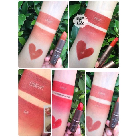 Son Siêu lì Thái lan Gina Glam G37 lâu trôi mềm môi cả ngày dài