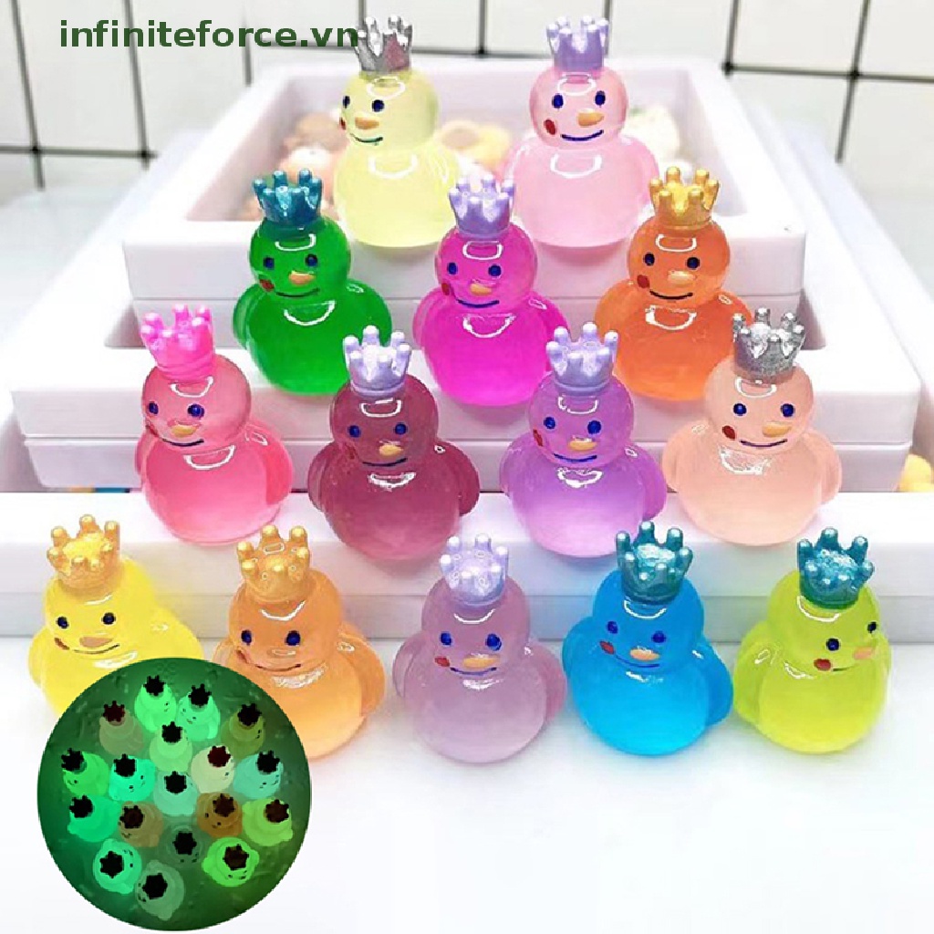 Mô Hình Vua Tuyết Nhỏ Trong Suốt Nhiều Màu Trang Trí Cho Nhà Búp Bê