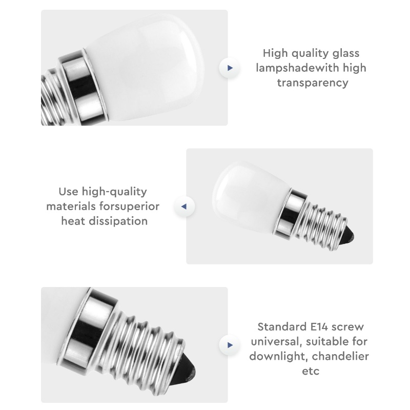 Bóng Đèn LED Mini E12 E14 Ánh Sáng Trắng / Ấm Siêu Sáng Tiết Kiệm Năng Lượng Thay Thế Chuyên Dụng Cho Tủ Lạnh