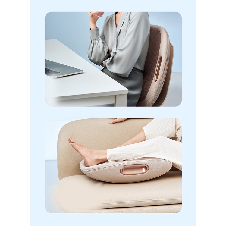 Máy Massage lưng BREO Back 3E |  12 Đầu massage riêng biệt | Tăng cường tuần hoàn máu, giảm đau nhức | Bảo Hành 12 Tháng