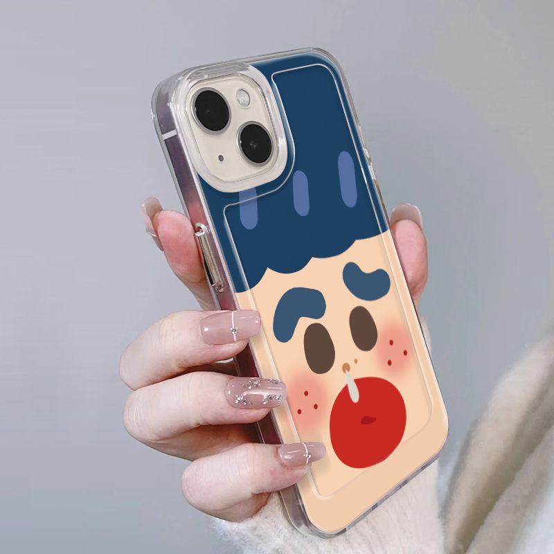 ✅Ốp Điện Thoại Mềm Hình Biểu Cảm Vui Nhộn Cho iPhone14promax 13 / 12 / 11 xr 7 / 8pins A35E