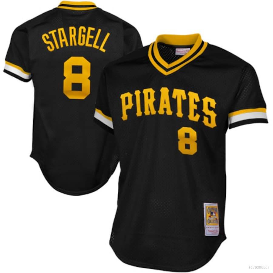 Áo Thun Bóng Chày Thể Thao Plus Size QY MLB Pittsburgh Pirates Willie Stargell