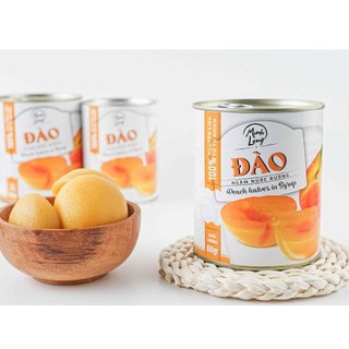 Đào ngâm nước đường Cát Long 565g