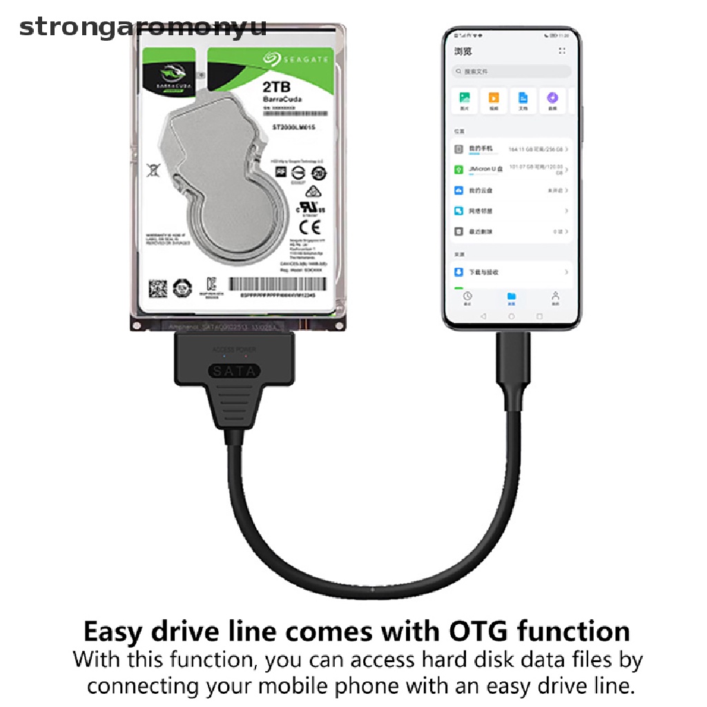 Bộ Chuyển Đổi Ổ Cứng Ngoài SATA Sang USB 3.0 2.0 / Type-C Cho 2.5 / 3.5 Inch HDD SDD