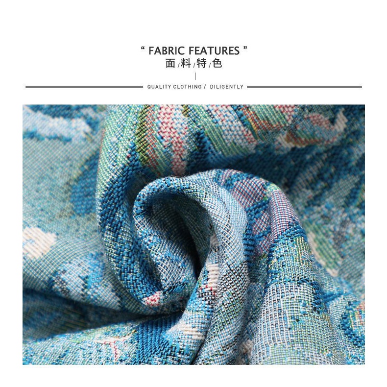 Chân Váy Hoa Lưng Cao Dáng Chữ A Xẻ Tà Thời Trang Xuân Thu Dành Cho Nữ