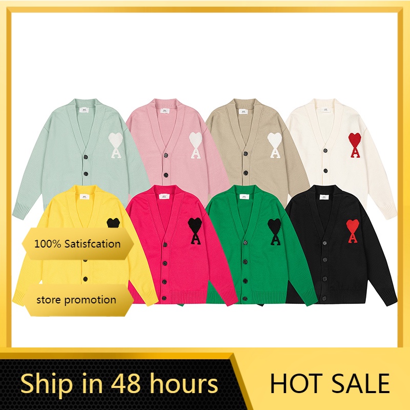 ❤️❤️ Áo Khoác Cardigan Dệt Kim Tay Dài Hoạ Tiết Thêu Cho Cặp Đôi