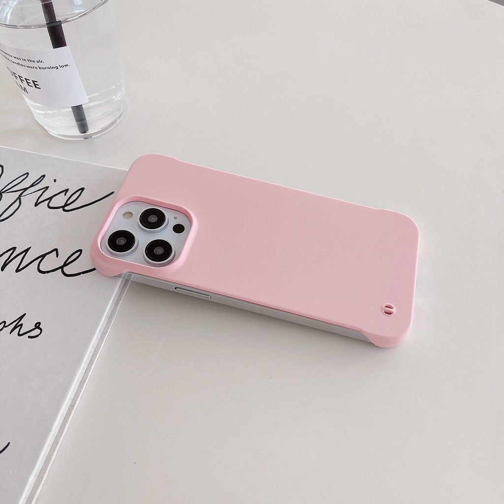 Ốp Điện Thoại Nhám Không Khung Cho iphone 15 14 13 12 11 pro max mini plus
