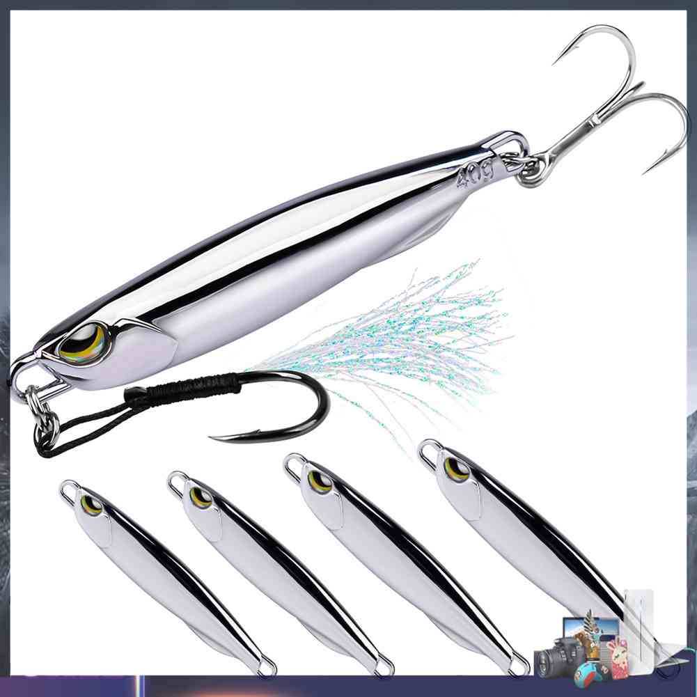 Mồi Câu Cá Giả Bằng Sắt Mạ Điện Tiện Dụng