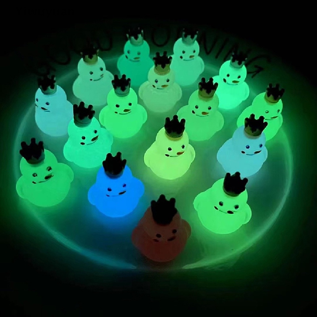 < Yiwuyuan > Bộ 3 Vương Miện Nữ Hoàng Tuyết Dạ Quang Mini Trang Trí Xe Hơi DIY Bán Chạy