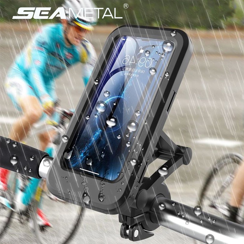 Giá đỡ điện thoại / gương chiếu hậu SEAMETAL bằng kim loại chống nước thông dụng cho xe máy