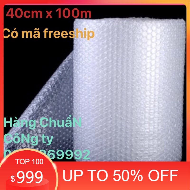 SALE 50% cuộn xốp nổ 40cmx 100m - xốp chống sóc freeship