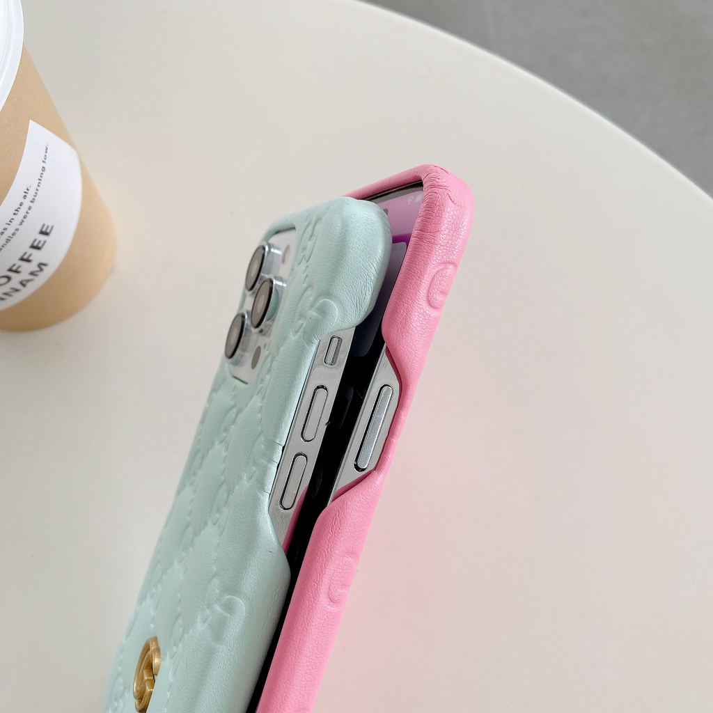 Ốp Điện Thoại Da Chống Rơi Thời Trang Cho iPhone 14promax 14 13 12 11 Pro Max 14plus 14pro