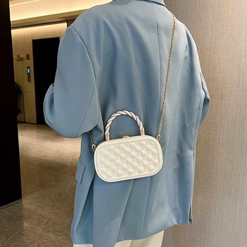 Túi Đeo Chéo Dây Xích Hình Hộp Thời Trang Mùa Hè Cho Nữ