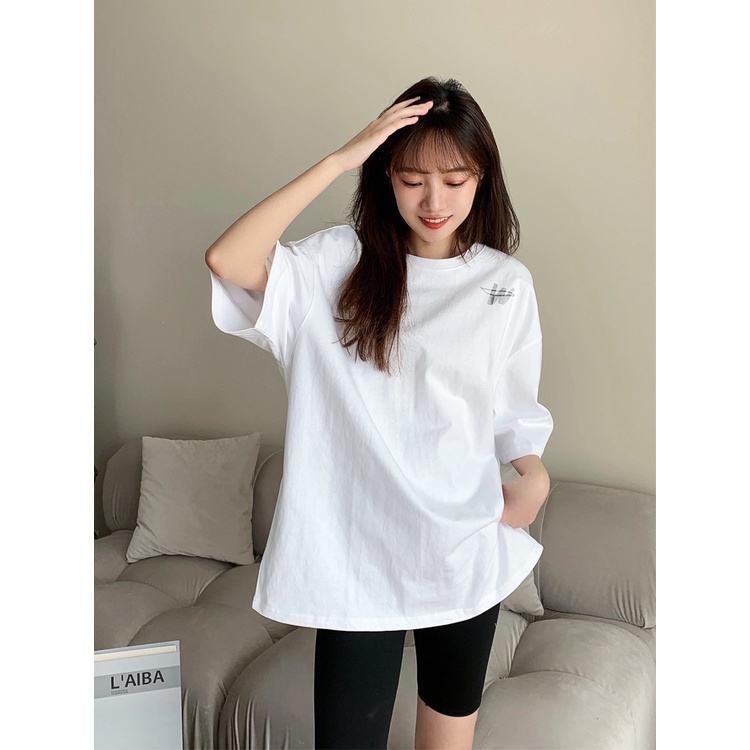 Áo Thun cotton Tay Ngắn Dáng Rộng Thời Trang Mùa Hè Cho Cặp Đôi We11 We11