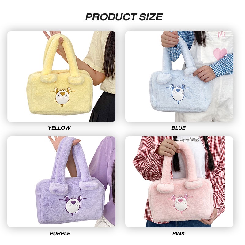 Bololo Túi Xách Tay Cỡ Lớn Hình Gấu Bông Dễ Thương