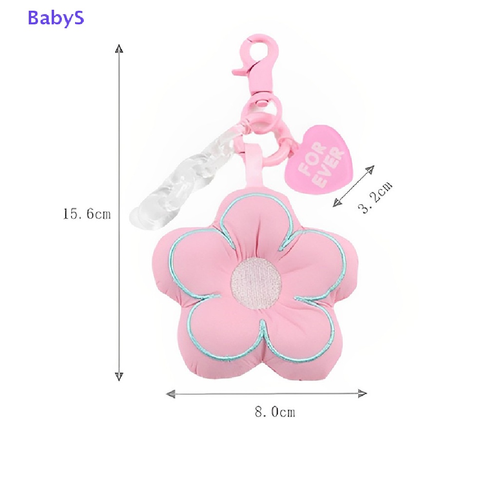 Móc Khóa Hình Hoa Anh Đào Bằng Vải Xinh Xắn Cho Cặp Đôi