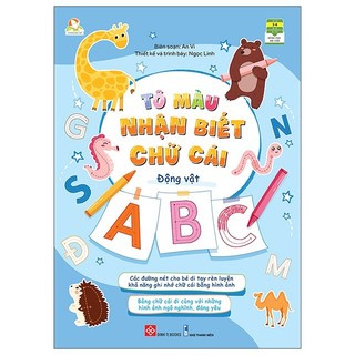 Sách tô màu nhận biết chữ cái - động vật