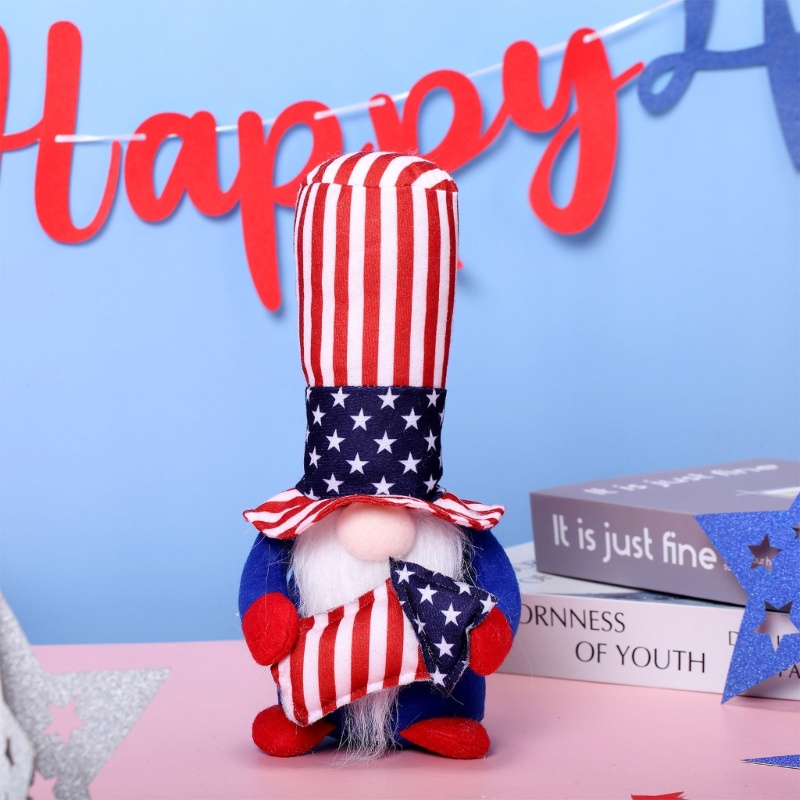 Mô Hình Nhân Vật Gnomes Nhồi Bông Trong Ngày Độc Lập 4th of July