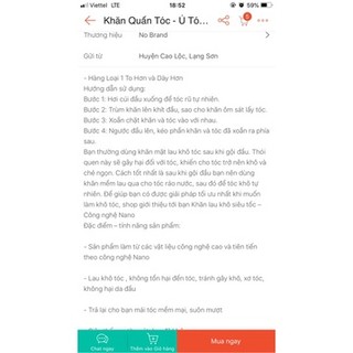 KHĂN QUẤN TÓC-Ủ TÓC -KHÔ SIÊU TỐC
