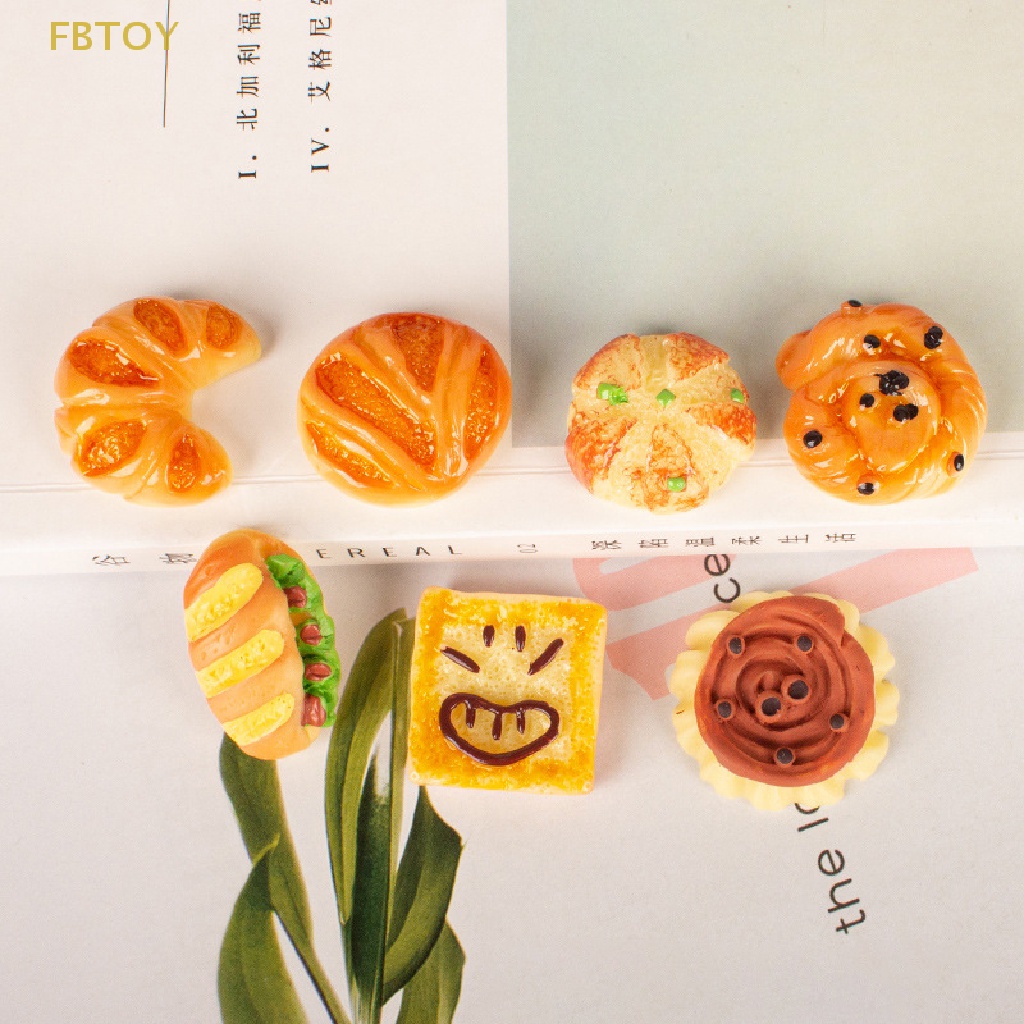 Set 6 Mô Hình Bánh Mì Mini Trang Trí Nhà Búp Bê