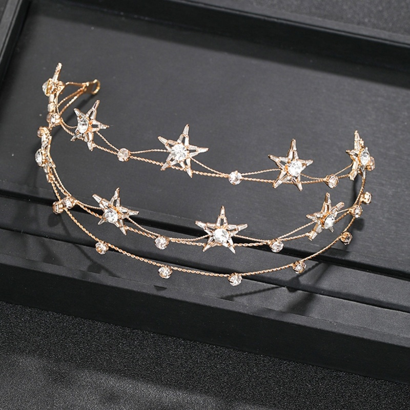 Flgo Băng Đô Hình Ngôi Sao Đính Đá Lấp Lánh Phong Cách Baroque Cho Bé Gái